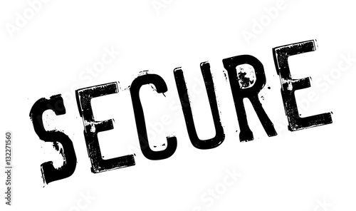 Secure rubber stamp