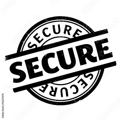 Secure rubber stamp