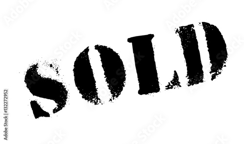 Sold rubber stamp