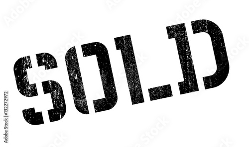 Sold rubber stamp