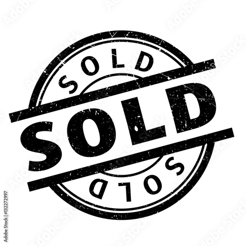 Sold rubber stamp
