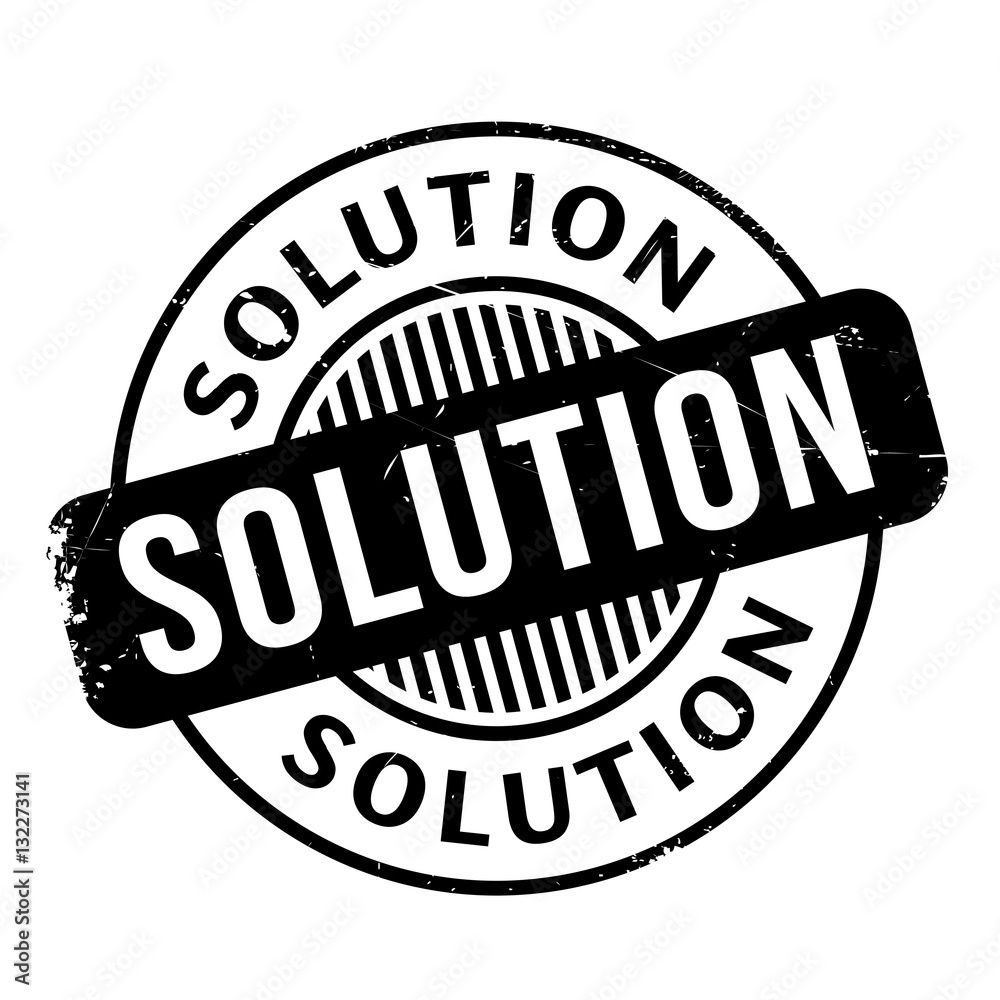 Solution rubber stamp