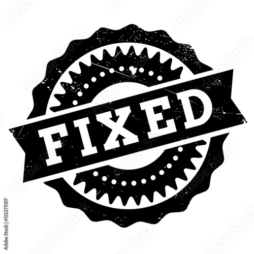 Fixed stamp rubber grunge