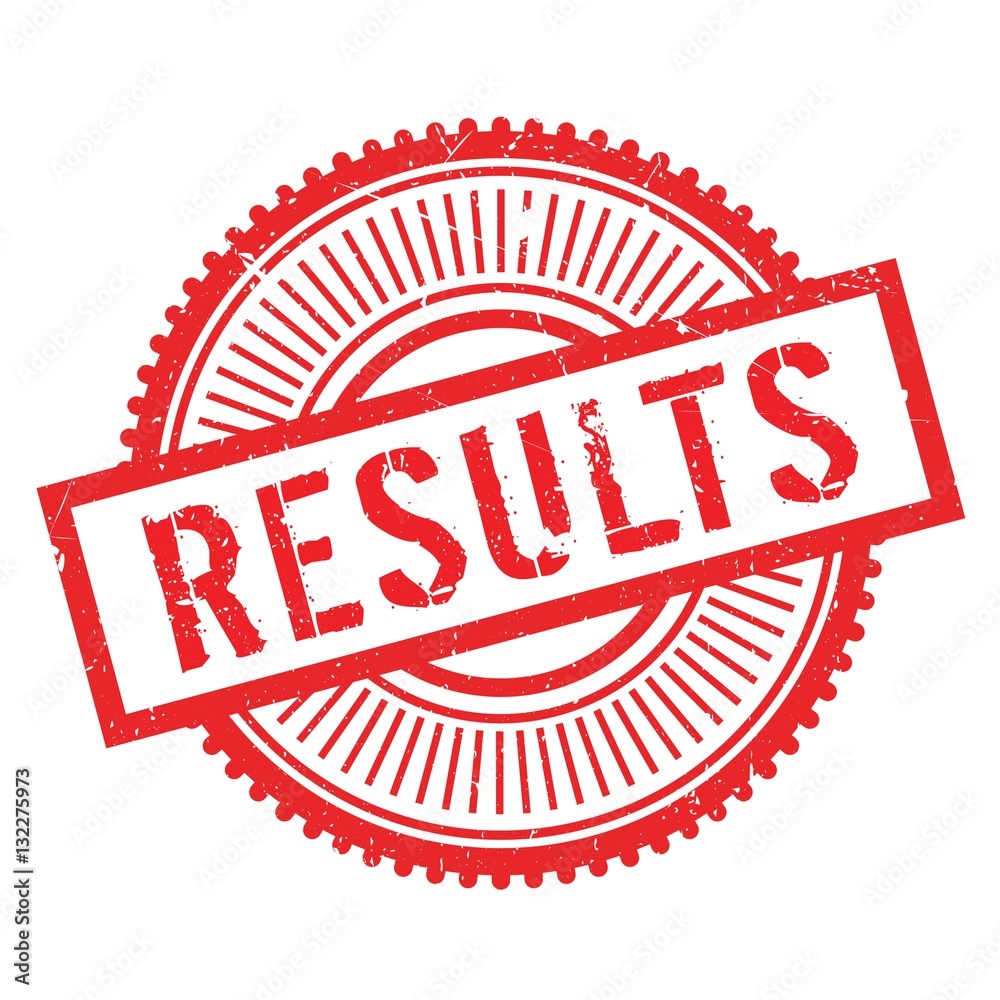 Results stamp rubber grunge Results stamp rubber grunge
