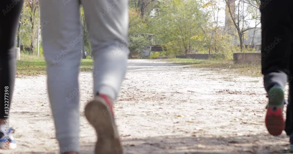 People Group Run Park Young Active Fitness Runner Exercising Outdoor Sport Man And Woman Jogging Morning Autumn Forest Slow Motion 60 Fps People Group Run Park Young Active Fitness Runner Exercising Outdoor Sport Man And Woman Jogging Morning Autumn Forest Slow Motion 60 Fps
