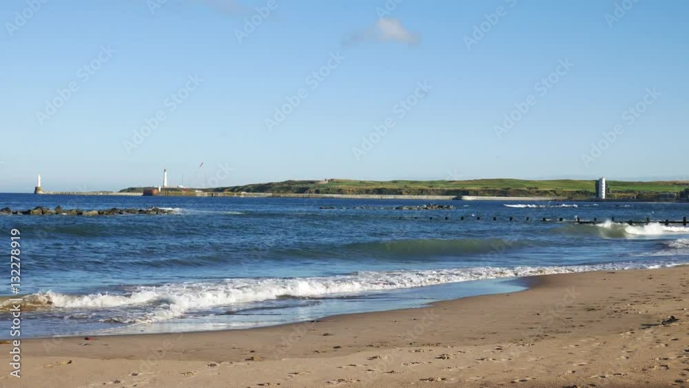 Bright and sunny day at Aberdeen Beach North Sea, Aberdeen, Scotland
Bright and sunny day at Aberdeen Beach North Sea, Aberdeen, Scotland