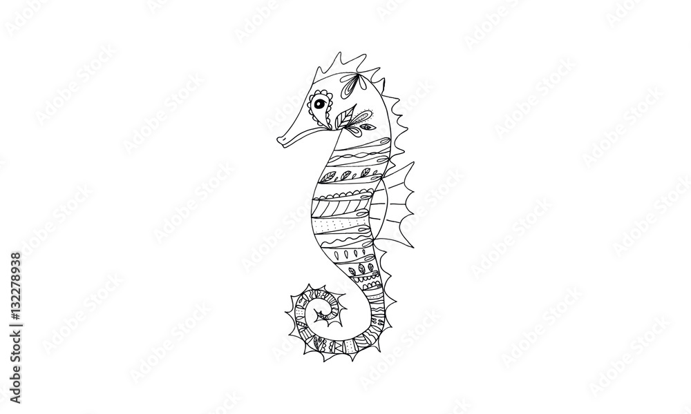 Fototapeta premium Animal draw for antistress coloring