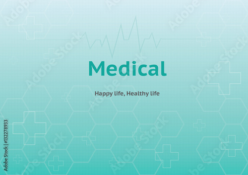 infographic medical background in green colour