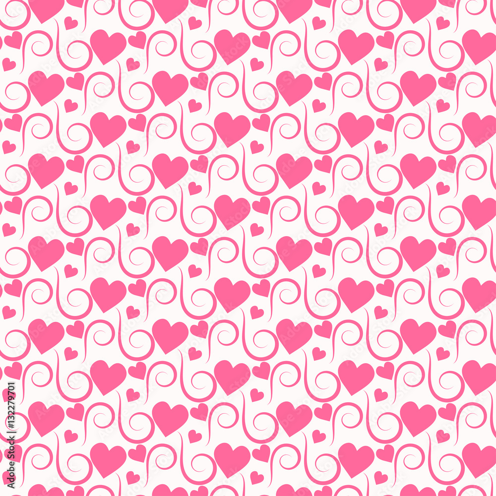 Gift Wrapping Paper. Abstract background with hearts. illustration Gift Wrapping Paper. Abstract background with hearts. illustration