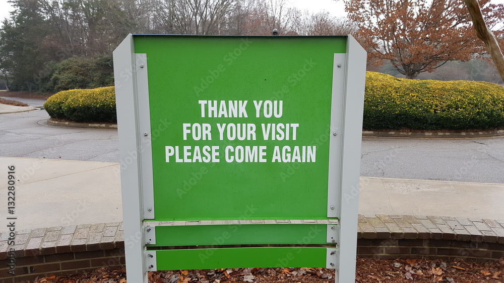 Obraz premium Come again sign