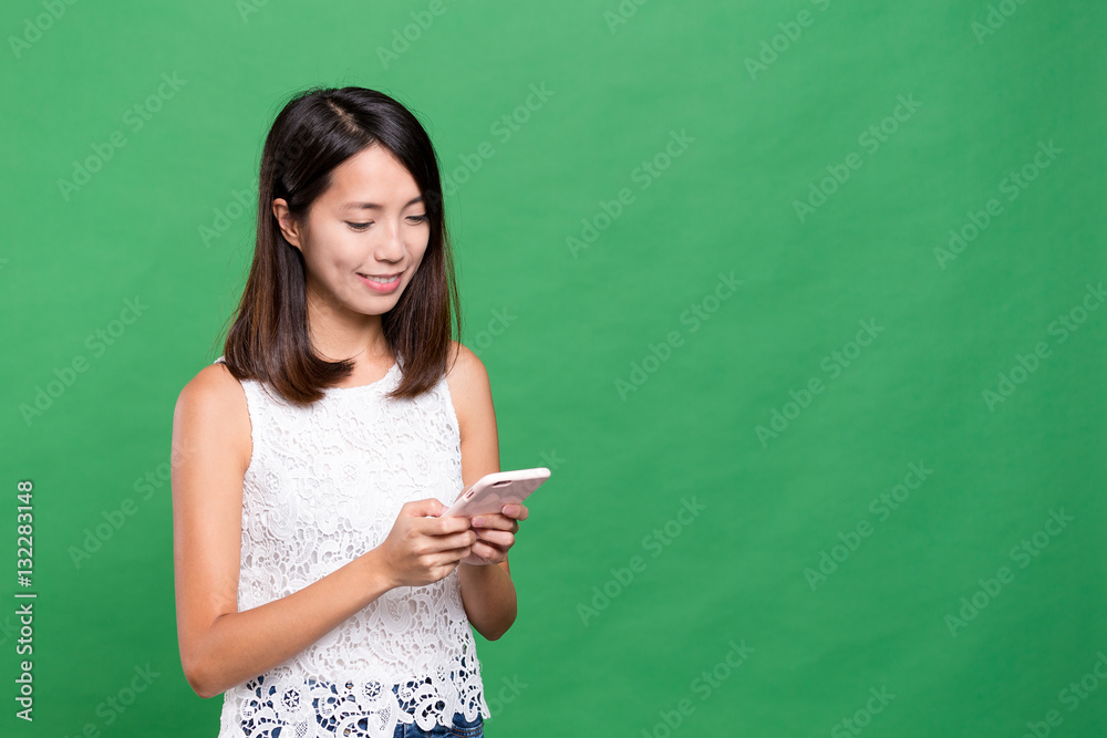 Woman using mobile phone Woman using mobile phone