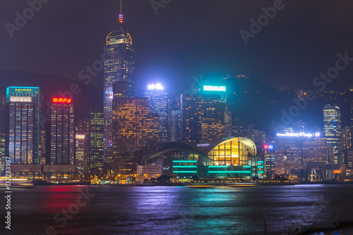 Photography Hong Kong City at night