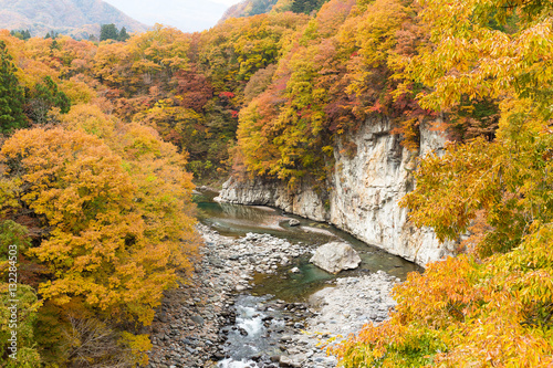 Autumn mountain valley scenery