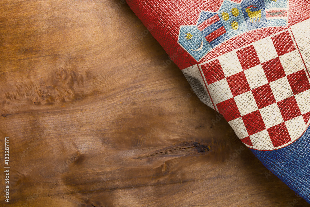 Obraz premium Flag of Croatia state