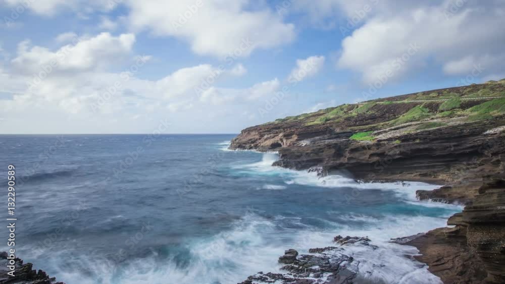 Time Lapse - Wave Splashing at the Seashore in Hawaii Time Lapse - Wave Splashing at the Seashore in Hawaii