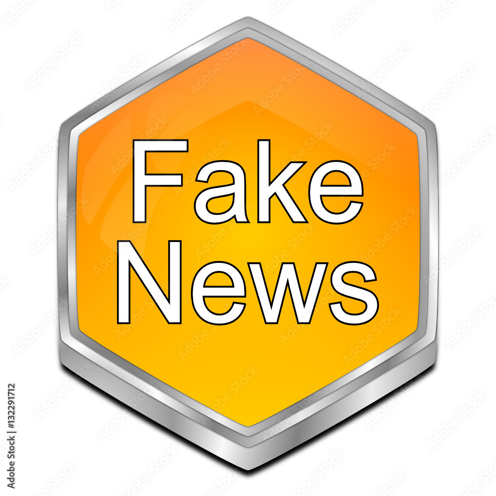 Fake News button - 3D illustration Fake News button - 3D illustration