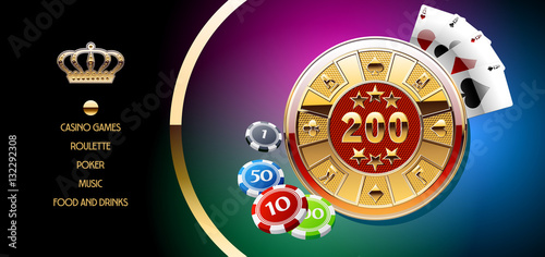 Photography Vector golden vip ticket for luxury casino event