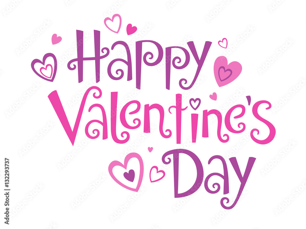 HAPPY VALENTINE’S DAY Banner in Festive Tree font HAPPY VALENTINE’S DAY Banner in Festive Tree font