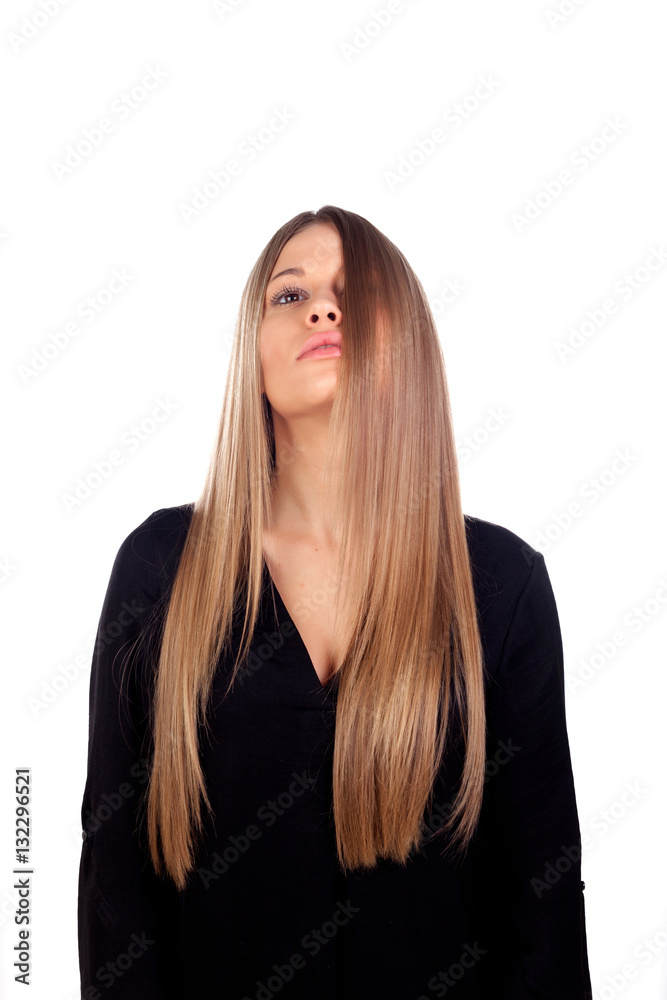 Woman with beauty long blonde hair Woman with beauty long blonde hair