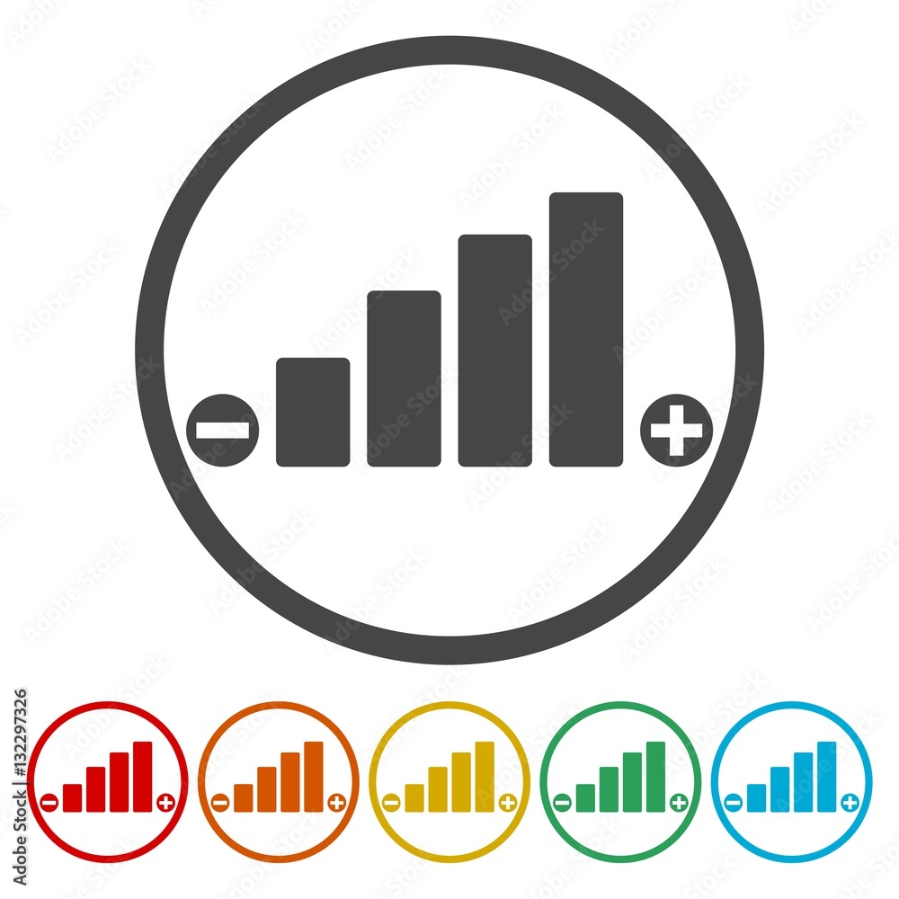 © sljubisa - Volume Icon, Volume adjustment vector icon