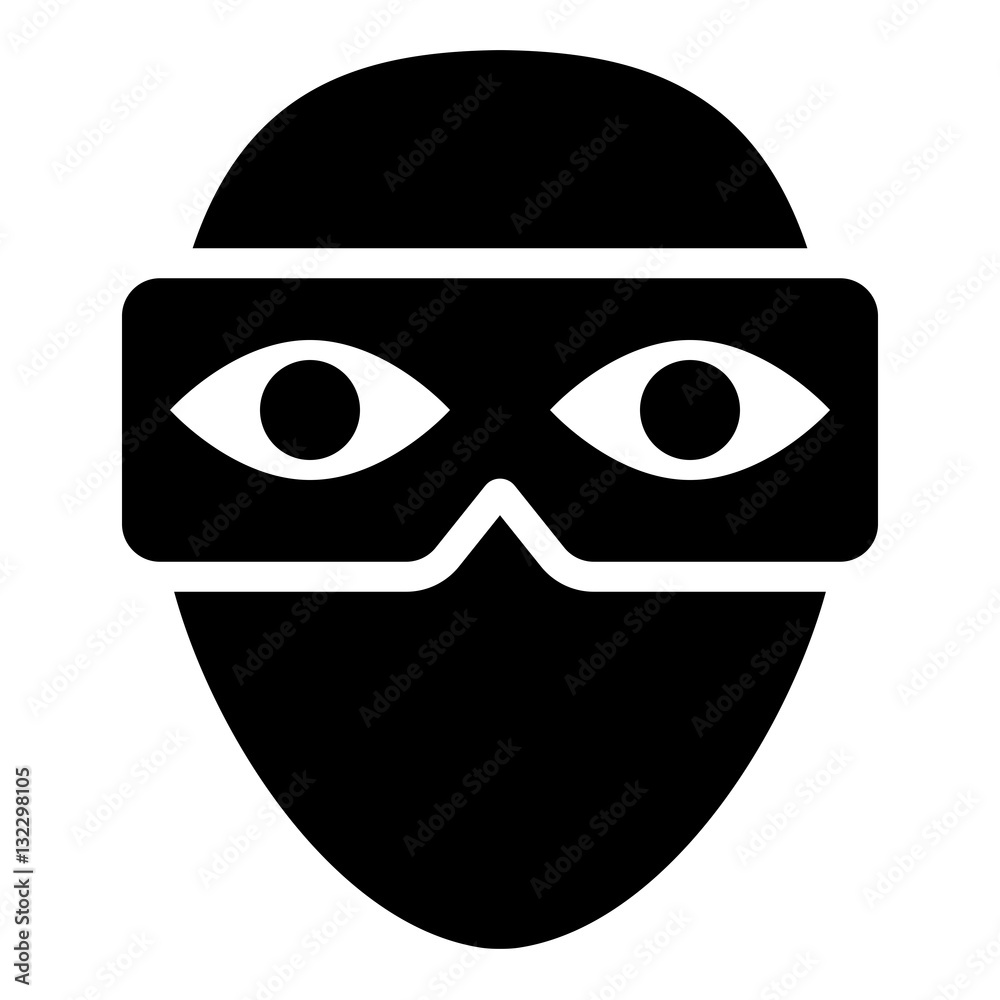 Virtual reality Eye illustration - glyph style icon - Filled black Virtual reality Eye illustration - glyph style icon - Filled black