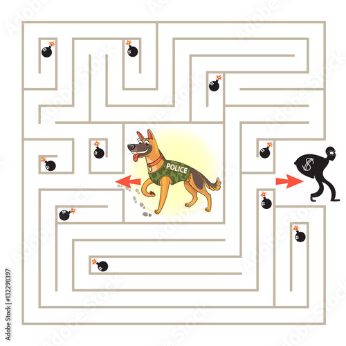 Help the character to find a way out of the maze