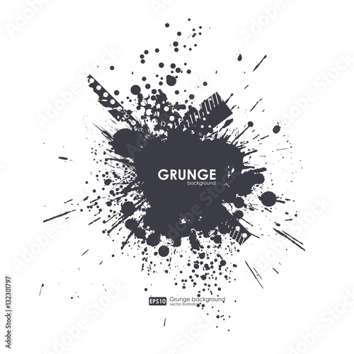 Splatter Background. Black Ink Splats. Spray Paint Splatters. Vector Paint Splats. Blots and Splashes. Grunge Ink Stains. Distress Vector Stains for Grunge Effects. Ink Splats for Design Use.