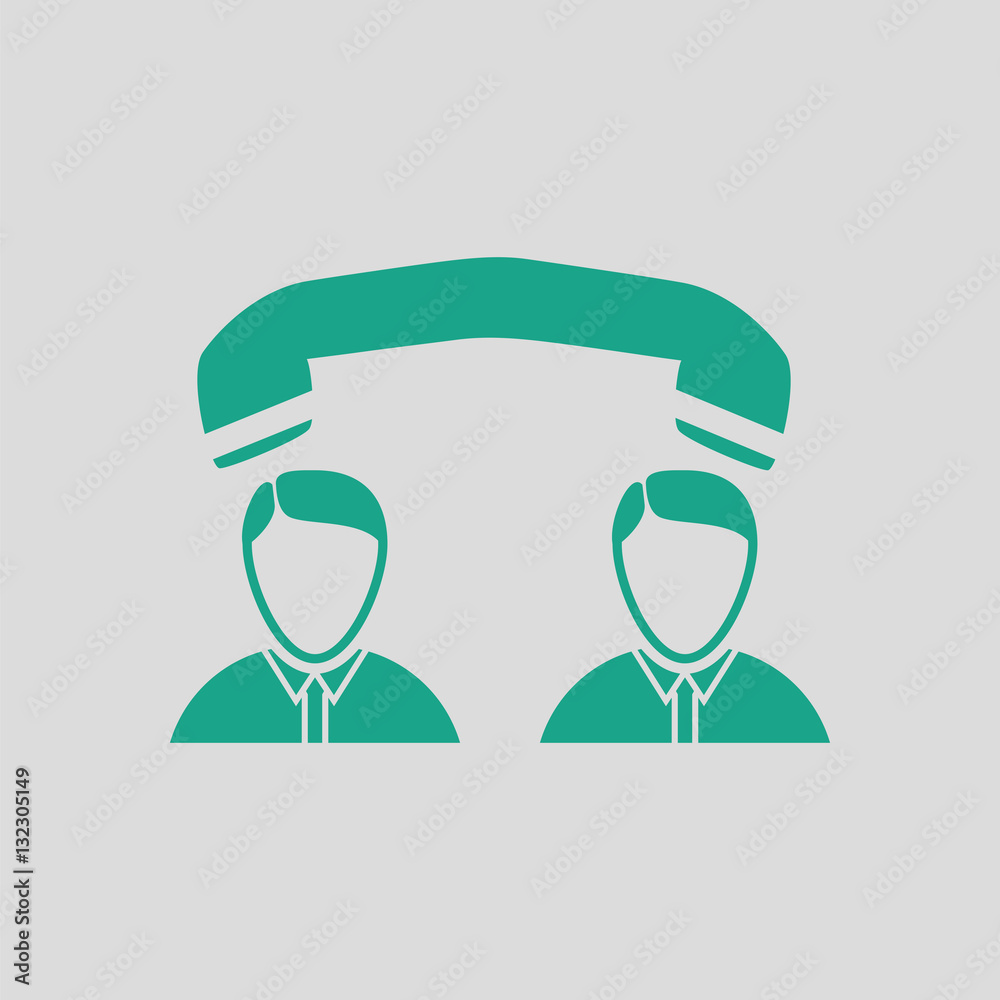 Telephone conversation icon Telephone conversation icon
