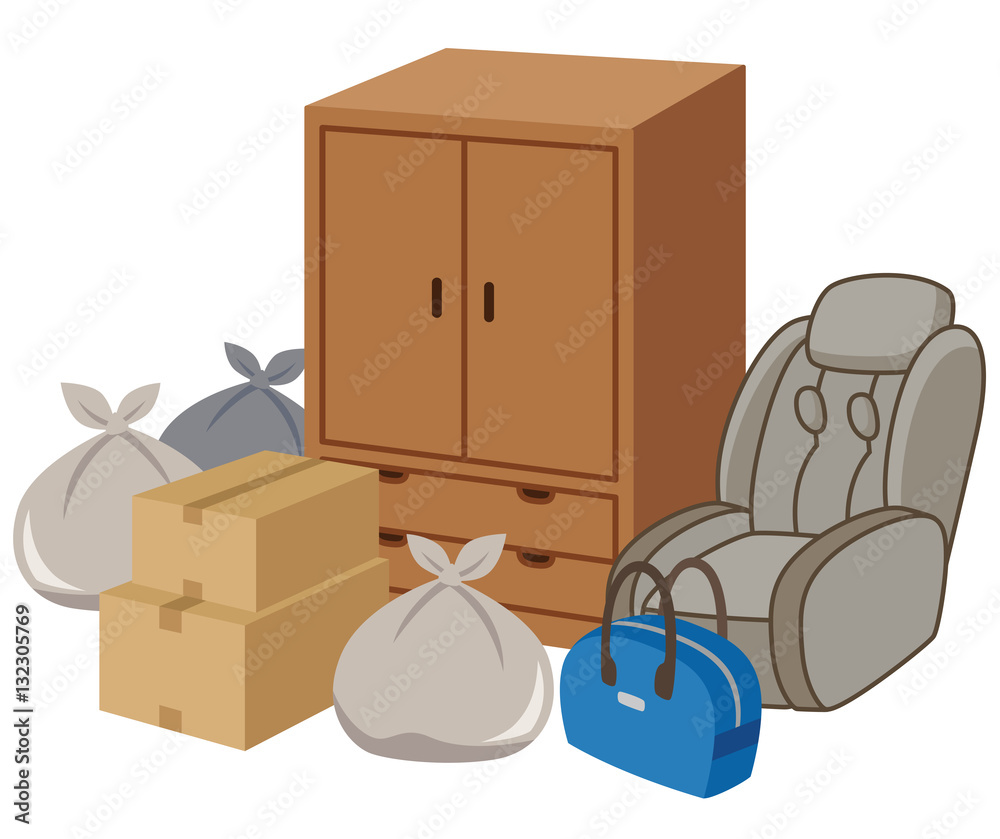 遺品 粗大ゴミ 不用品 Stock イラスト Adobe Stock