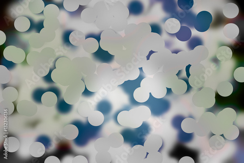 Abstract blur blue and white bokeh background photo