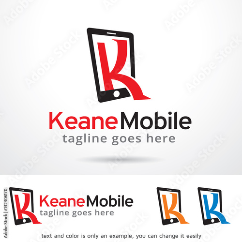 Letter K Mobile Logo Template Design Vector / Icon Design