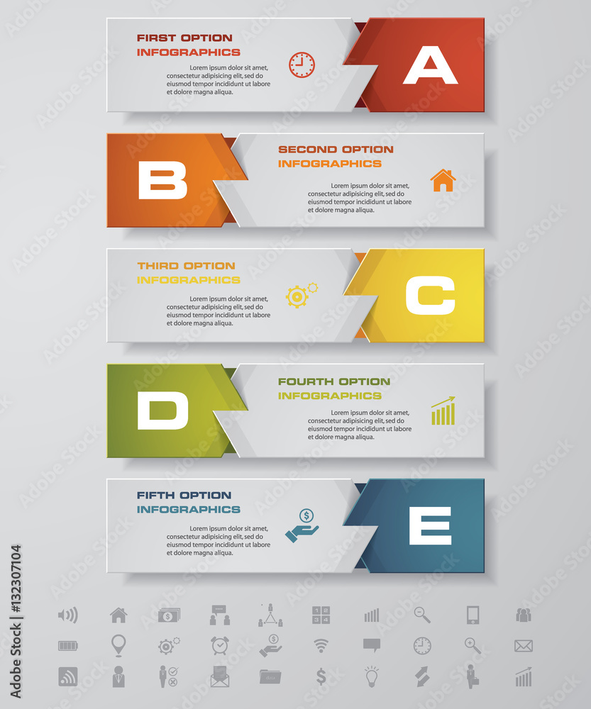 Obraz premium Design clean number banners template/graphic or website layout. Vector.
