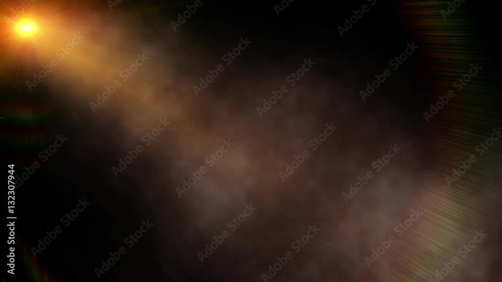 Abstract yellow spot light with smoke Abstract yellow spot light with smoke