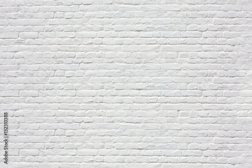 Mur en briques blanches photo