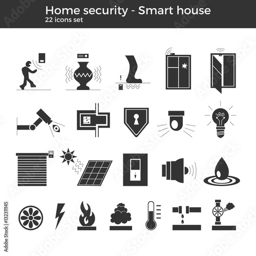 Smart home vector icons