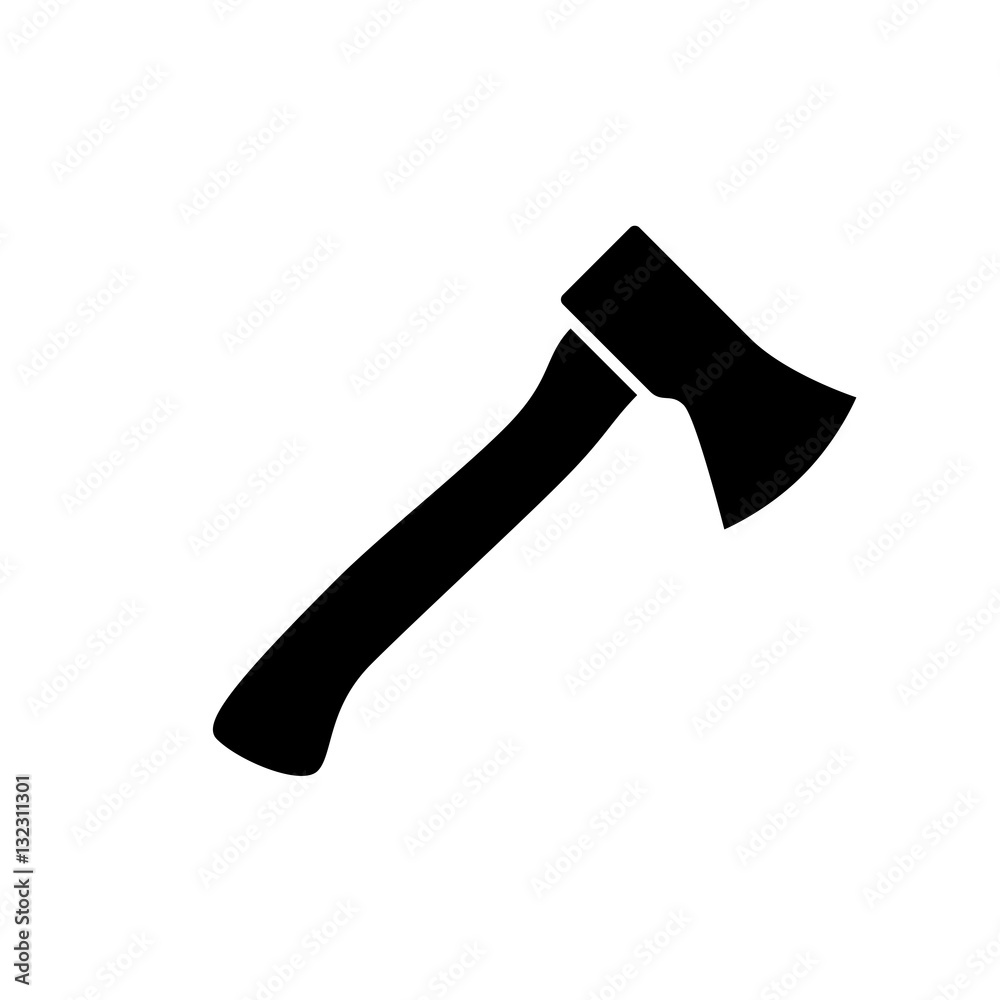 achterlijk persoon roterend elke keer Axe icon. Black icon isolated on white background. Axe simple silhouette.  Web site page and mobile app design vector element. Stock Vector | Adobe  Stock