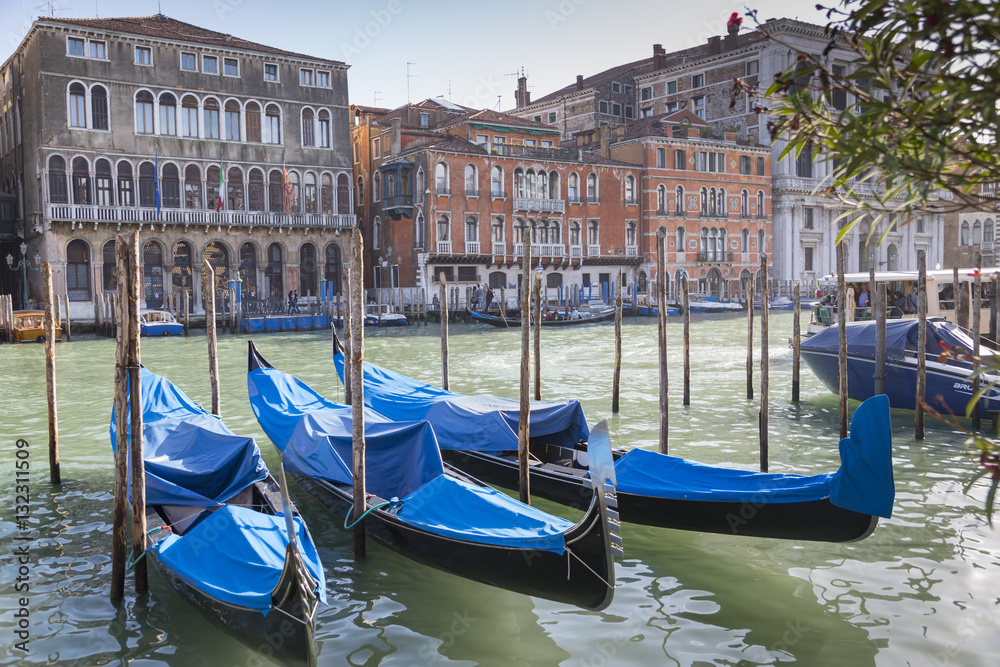 Grand Canal and Gondola Station, Venice, Veneto Grand Canal and Gondola Station, Venice, Veneto