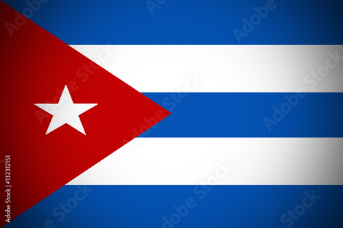 Cuba flag ,Cuba national flag 3D illustration symbol. 