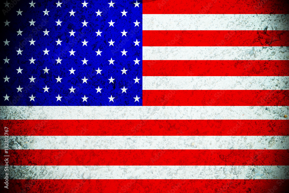Naklejka premium American flag ,USA national flag illustration symbol. 