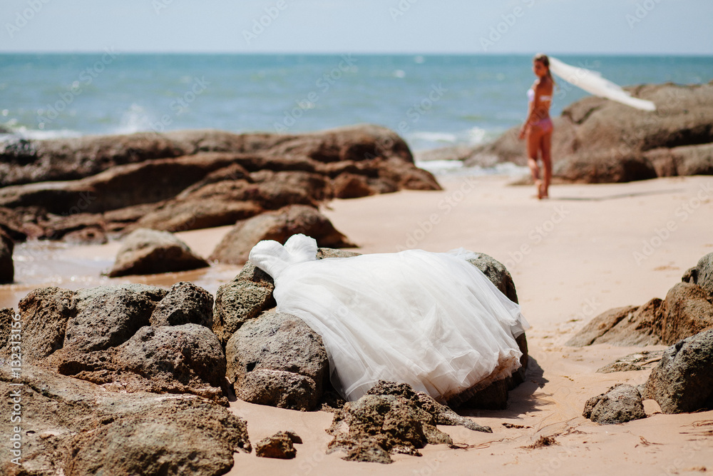 bride travel beach resort in bikini swimsuit bride travel beach resort in bikini swimsuit