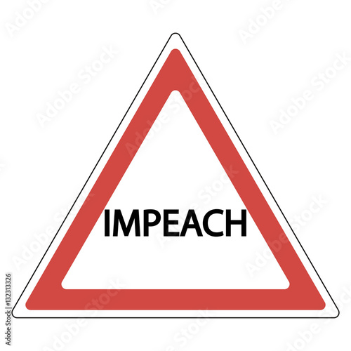 impeachment road sign