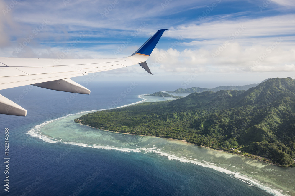 Aerial of the state of Kosrae, Federated States of Micronesia, South Pacific Aerial of the state of Kosrae, Federated States of Micronesia, South Pacific