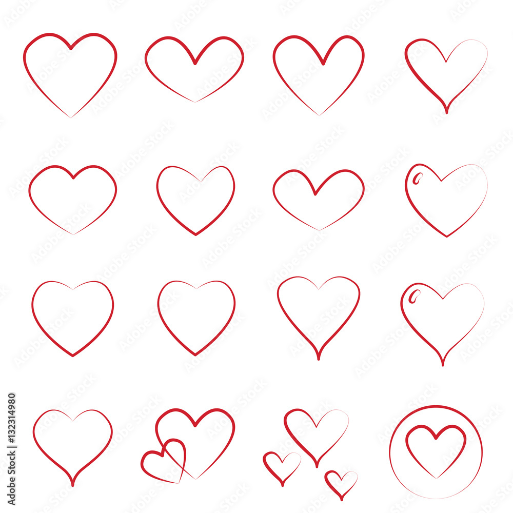 Heart Icon Vector , Love Symbol  Valentine's Day