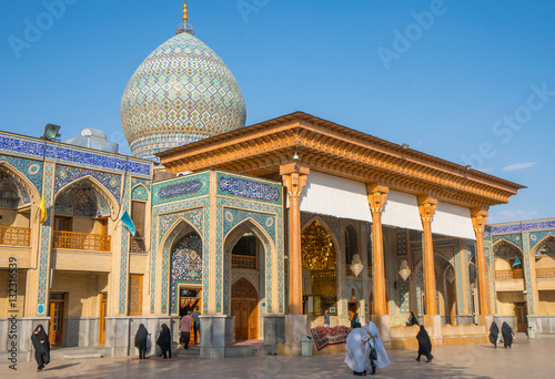 Mausoleum of Sayyed Mir Mohammad, in complex of Aramgah-e Shah-e Cheragh (Mausoleum of the King of Light), Shiraz, Iran photo