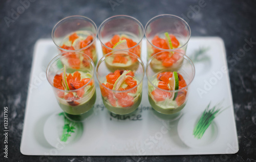 Bilde på lerret Avocado and Salmon