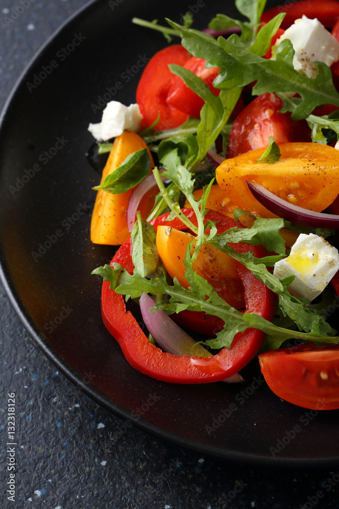 Tomato and pepper salad