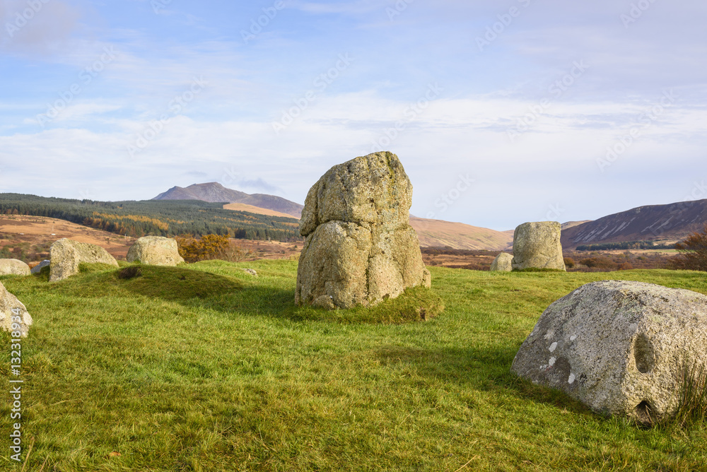 Fingals Cauldron, Machrie Moor stone circles, Isle of Arran, North Ayrshire, Scotland Fingals Cauldron, Machrie Moor stone circles, Isle of Arran, North Ayrshire, Scotland