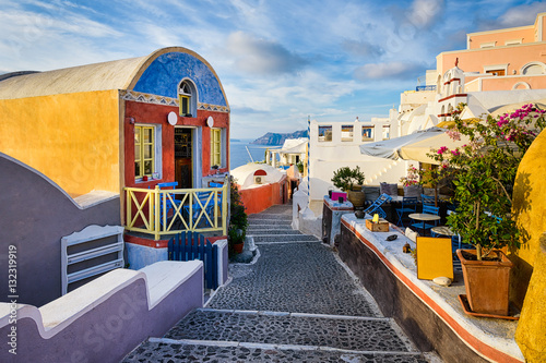 Oia wioska, Santorini, Grecja