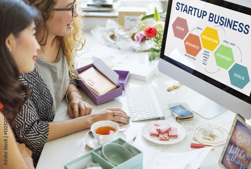 Fotografie Startup Business Strategy Reserch Concept