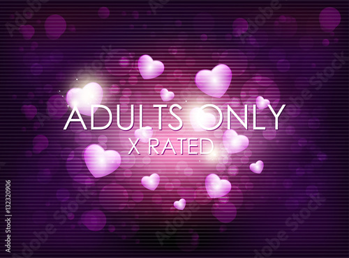 Neon XXX signboard - vector illustration